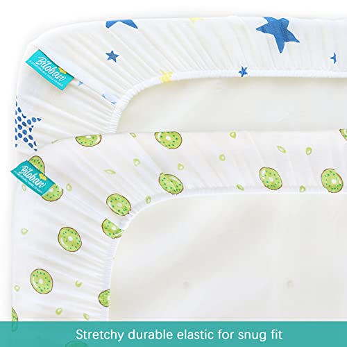 Muslin Sheets Fit for Mika Micky, Baby Delight, Graco