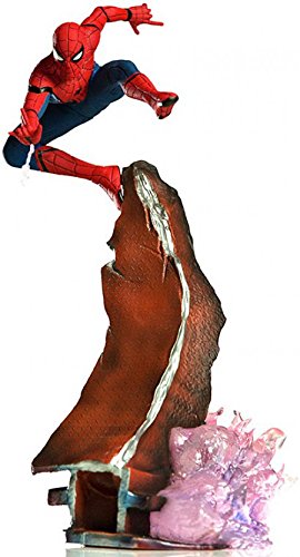 iron spiderman statue