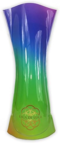 Esca di Luce's Reusable Foldable Plastic Expandable Vase Inserts for Fresh Flower Arrangements (Multi/Rainbow)