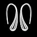 Sobly Women 925 Sterling Silver Plated Teardrop Drop Dangle Earrings with Print