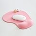 Aigemi Mouse Pad, Mouse Pad with Gel Wrist Support (Pink)