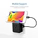 PISEN Portable AC Outlet Mini Power Strip with 2.4A 2 USB Ports 12W Mini Socket Wall Charger,Wall Adapter USB Plug Charging Ports Compatible for iPhone, IPad, Samsung Galaxys,Nexus, Tablets, Moto, LG