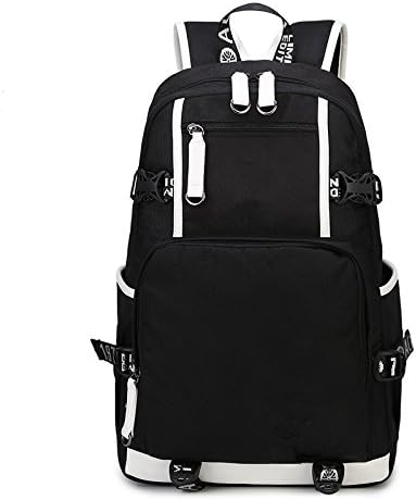 The new backpack male students schoolbags female casual men's backpack computer bag tideblack no standard models 19 inch