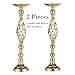 2 Pcs Metal Flower Vase, Wedding/Party Flowers Centerpieces for Table, Tall Candle Holder for Pillar Candle (Rose Gold, 23inch-59CM)