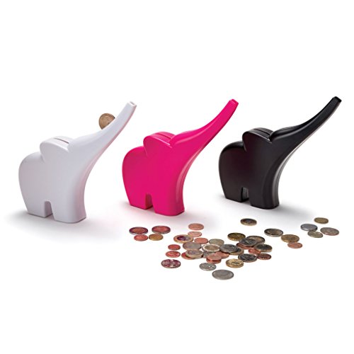 Monkey Business Elli The Elephant Coin Bank Vault - Animal Toy for Kids of All Ages, Fun Money Savings Teaching Toy Pink