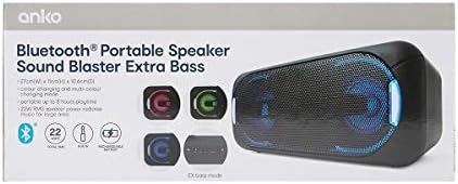 anko bluetooth portable speaker