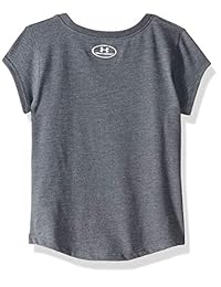 Under Armour playera de manga corta con logotipo grande para niña