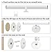 Benature LED Mirror Lights Portable Rechargeable Vanity Light 3 Brightness Touch Control Makeup Light for Bathroom Dressing Room 2 Packs