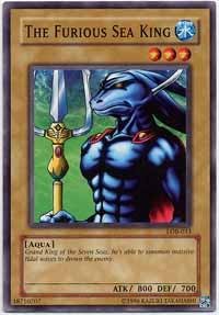 Yu-Gi-Oh! - The Furious Sea King (LOB-033) - Legend of Blue Eyes White Dragon - 1st Edition - Common