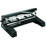 Swingline 74450 40-Sheet Two-to-Four-Hole Adjustable Punch, 9/32" Holes, Black