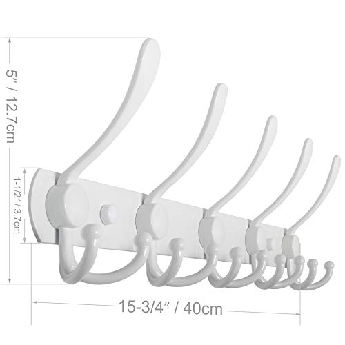 WEBI Coat Rack Wall Mounted White Coat Hooks Wall Mounted,Coat Hanger