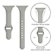 SWEES Sport Silicone Band Compatible Apple Watch 38mm 40mm, Soft Silicone Slim Thin Narrow Small Replacement Strap for iWatch Series 4, Series 3, Series 2, Series 1 Nike+, Sport, Edition Women, Stone