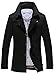 Sawadikaa Men's Single-Breasted Cotton Lightweight Jacket Windbreaker Wind Trench Coat Bomber Jacket