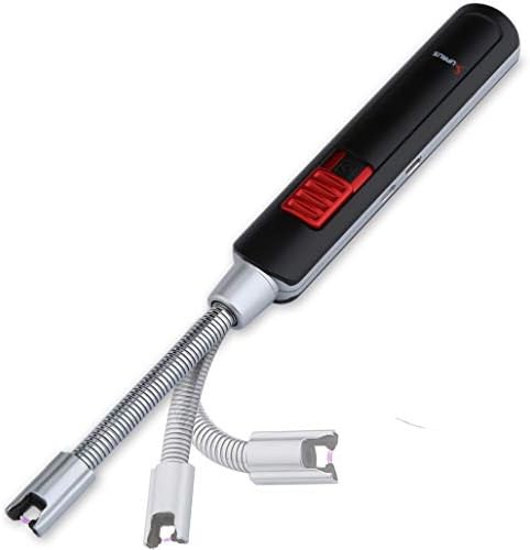 SUPRUS USB Lighter Arc Lighter Rechargeable Flameless 9.45IN Super Long Coil Lighter Windproof Perfect for Candle Gas Stove Camping BBQ Party Gift Box
