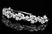 Flower Wreath Bridal Headband Tiara - Clear Crystals Silver Plating T630 by Venus Jewelry