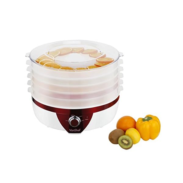 VonShef-Electric-5-Tray-Variable-Temperature-Food-Dehydrator VonShef-Electric-5-Tray-Variable-Temperature-Food-Dehydrator