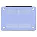 MOSISO Case Only Compatible MacBook Pro (W/O USB-C) Retina 13 Inch (A1502/A1425)(W/O CD-ROM) Release 2015/2014/2013/end 2012 Plastic Hard Shell & Keyboard Cover & Screen Protector, Serenity Blue