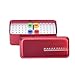 Annhua 60 Holes Dental Disinfection Burs Holder Station, Bur Block Organizer with Measurable Cover Autoclavable Aluminum Case for Lab, Dentist Tool - Red