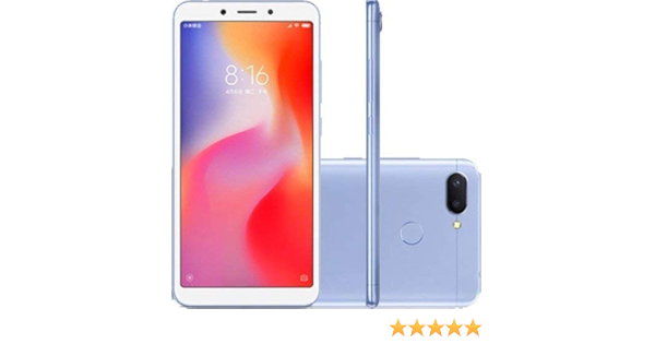 smartphone xiaomi redmi 6 64gb preto versão global