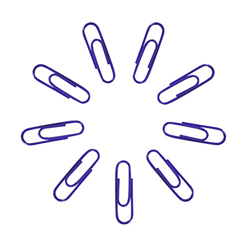 100Pcs Paper Clips Pulison Purple Office Paper Clip School Supplies Study Article Assorted Sizes Purple Paperclips for Office School Clips and Personal Document