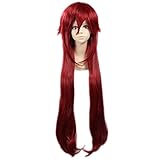 COSPLAZA Cosplay Wigs Heat Resistant Synthetic Wig Boy Male Girl Long Red Anime Hair