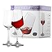 Red Wine Glasses (Set of 6) - Elegant, Durable & Crystal Clear Wine Stemware, 100% Lead Free, Made in Europe, 11.8 Ounce