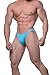 Men's Bodybuilding Contest Physique Posing Trunks Competition Suit Shorts,Blue,Large