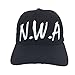 NWA Dad Hat 3D Embroidered Snapback Baseball Cap Adjustable Black