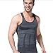 FS Mens Tights Compression Body Shaper Sports Muscle Tank Top Abs Abdomen Slim Gray,L