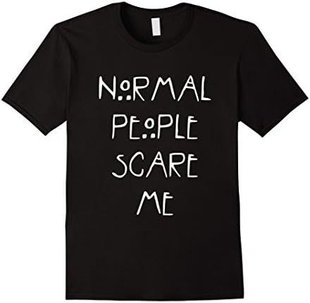 Normal People Scare Me T-shirt - Male Medium - Black