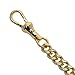 Gold Albert Chain Pocket Watch Curb Link Chain Fob T Bar + Swivel Clip + Ancient France Coin Design Medal Fob AC78