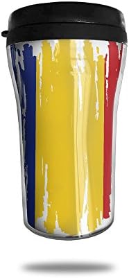 Romania Flag Vintage Graffiti Coffee Cup Personalized Travel Mug