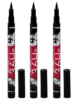 ClubComfort Precision Liquid Waterproof Lash Eyeliner Pencil (Colour: Black) (Pack Of: 3)