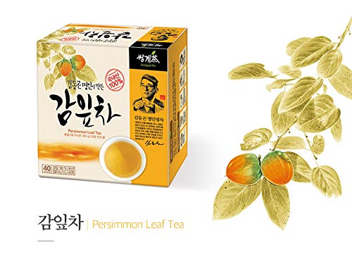 SsangGye Persimmon Leaf Tea, No caffeine, Master made Tea 1.0g x 40 TB