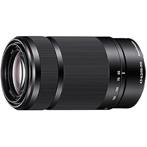 Sony E 55-210mm F4.5-6.3 Lens for Sony NEX Cameras, Black