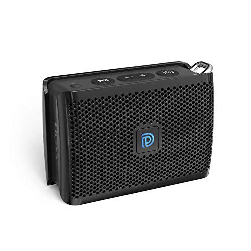 DOSS Genie Portable Bluetooth Speaker with Clean Sound, 33ft Bluetooth Range, Built-in Mic, Ultra-Portable Design, Wireless Speaker Compatible for Home, Outdoors, Travel – Black
