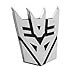Transformer Decepticon Chrome Finish Auto Emblem - 5