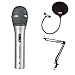 Audio Technica ATR2100-USB USB/XLR Microphone with Knox Studio Stand and Pop Filter