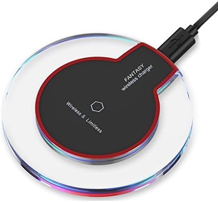 LittleDaisy Ultra-Slim QI Wireless Charger Pad for iphone 6/6s/6 plus/7/7 plus Samsung Galaxy S7/S7 Edge/S6/S6 Edge, LG Optimus Vu2, HTC X9/X8 and All Qi-Enabled Devices (White)