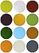 Pre-Cut 1-Inch Fusible Glass Circle Multi Colors, 96 COE, 12-Pack - The Essential Jewelers Sampler Pack