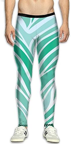Fri Zebra Stripe Base Layer Compression Pants/Running Tights Athletic Leggings Men Male Tall