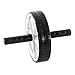 ProSource Dual Ab Wheel Roller Abdominal Exercise Equipment with Comfortable, Easy Grip Handles
