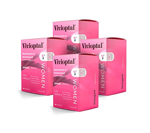 Vivioptal Women 1 Year Supply - Multivitamin & Multimineral Supplement - CoQ10 & Omega-3