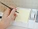 Bostitch Office Sticky Note Holder + Business Card Stand, Includes Pen Holders, White