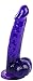 Perfect Purple Realistic Dildo By Healthy Vibes - Lifelike Look and Feel Sex Toy for Women - Slim for Anal