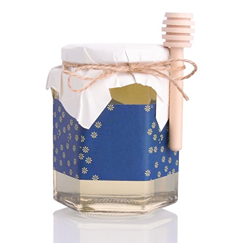 30 PCS Mini Wood Honey Dipper Sticks, 3 Inch Server for Honey Jar Dispense Drizzle Honey