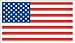 NI3703-Pack American Flag - Color Sticker - Decal | United States Flag Decal | 5-Inches Wide By 3-Inches Height
