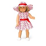 Polka Dot Dress Doll Outfit for American Girl & 18