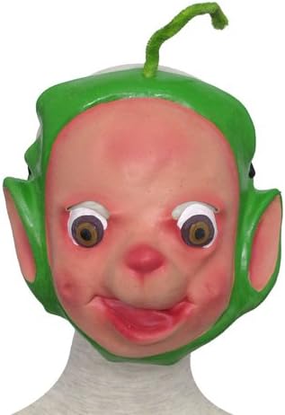 Amazon Com Green Teletubbies Dipsy Rubber Face Mask Dress Up Costume For Halloween 6448 28 Toys Games