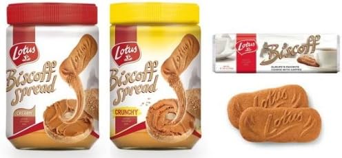 Trio Pack 1 x Crunchy Spread 1 x Smooth Spread 1 x 32 Cookies
